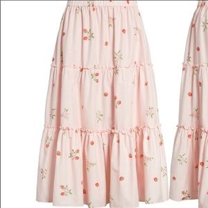 ISO NWT Rachel Parcell Strawberry Print Skirt